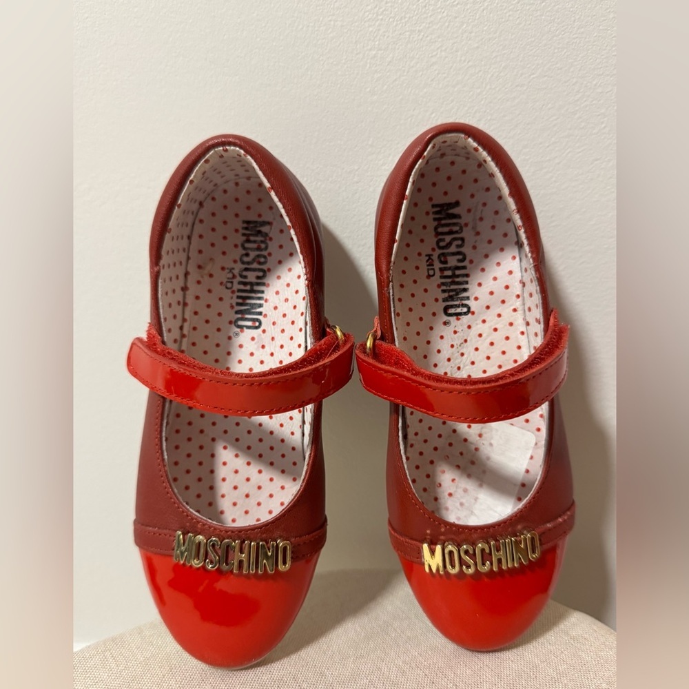MOSCHINO Red Dress Patent Leather Shoes for Kids (EU 27) - Picture 3 of 6